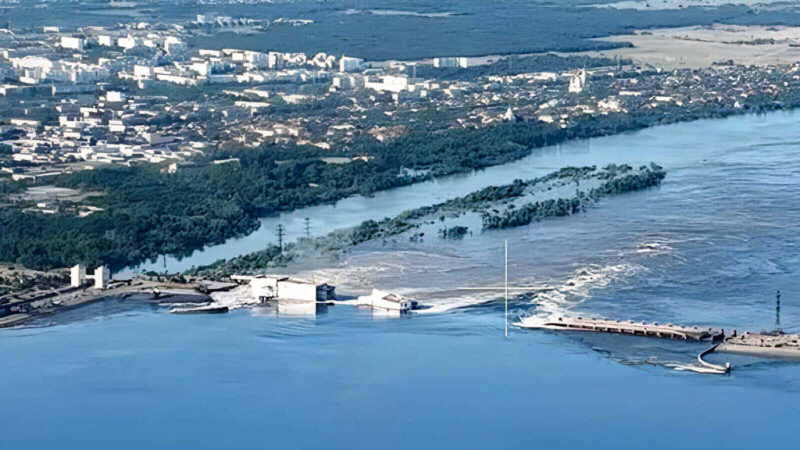 Kakhovka Hydroelectric Power Plant damaged 2 - UNCG