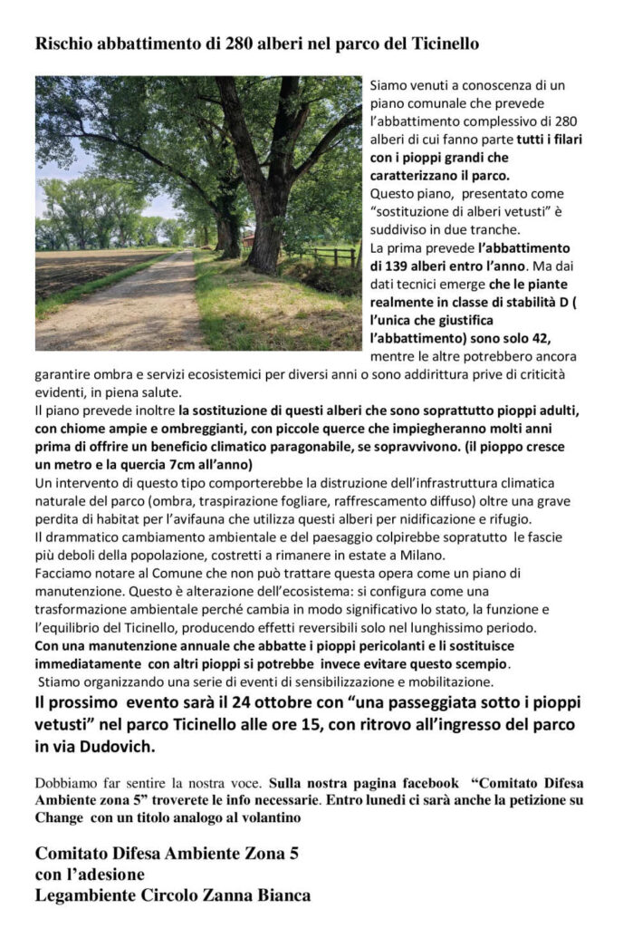 Ticinello passeggiata del 2026-10-24 - locandina